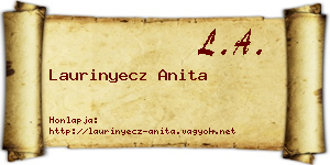 Laurinyecz Anita névjegykártya